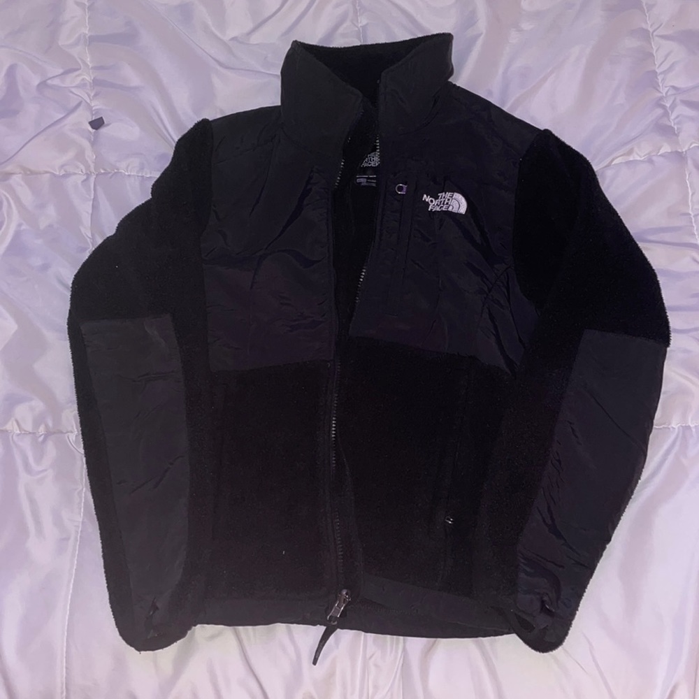 North Face Soft & Comfy Black Zip Up Jacket Womens XS
